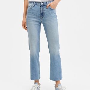 Mango Sienna High Rise Kick Flare Crop